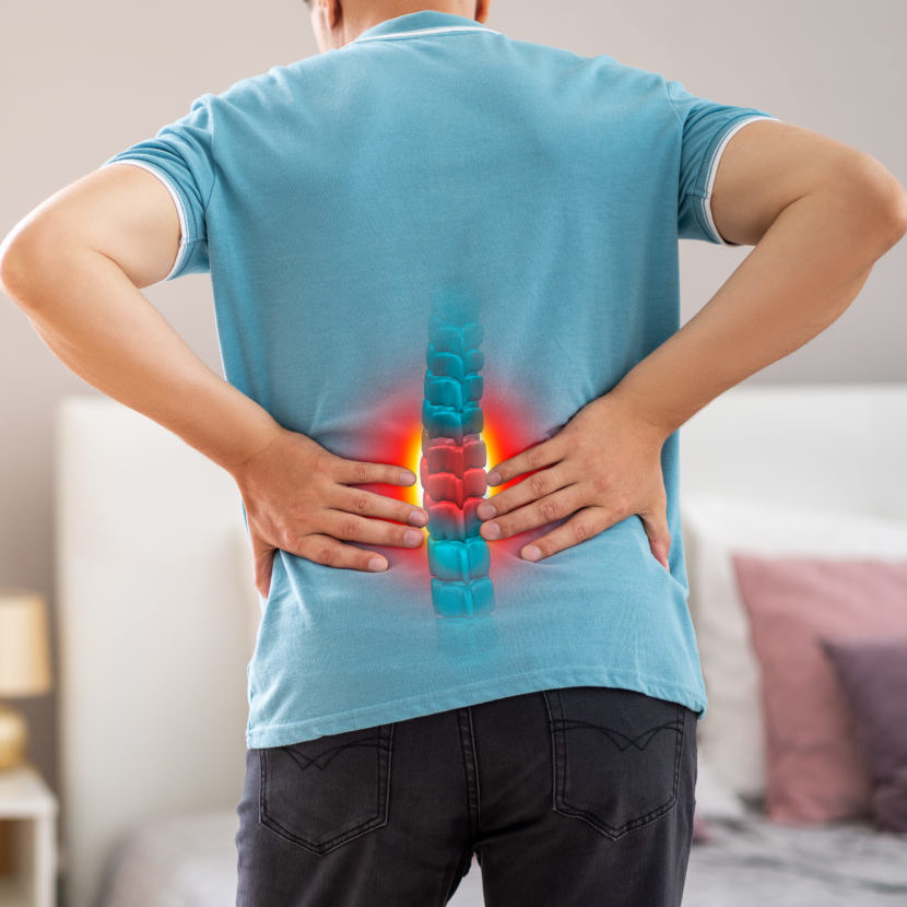 Person Rückenschmerzen